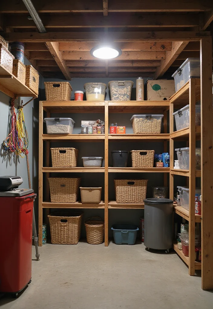 10 Bloxburg Basement Ideas for Creative Build Inspiration - 6. Multi-purpose Storage Solutions