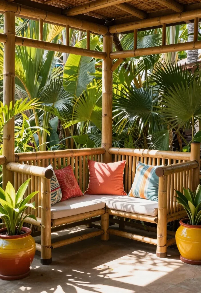 10 Cheap DIY Porch Railing Ideas That Look High End - 3. Bamboo Beauty 1