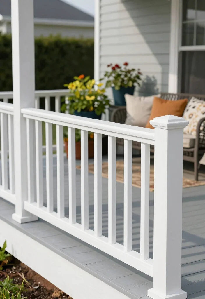 10 Cheap DIY Porch Railing Ideas That Look High End - 6. PVC Railing Systems 1