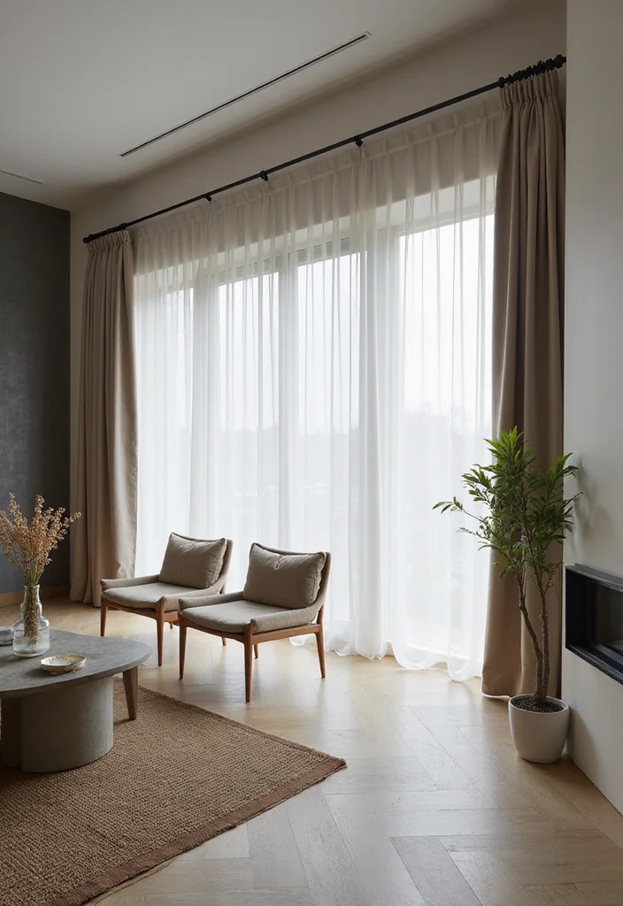 10 Curtain Box Ideas for Clean Architectural Finish - 2. Integrated Architectural Box