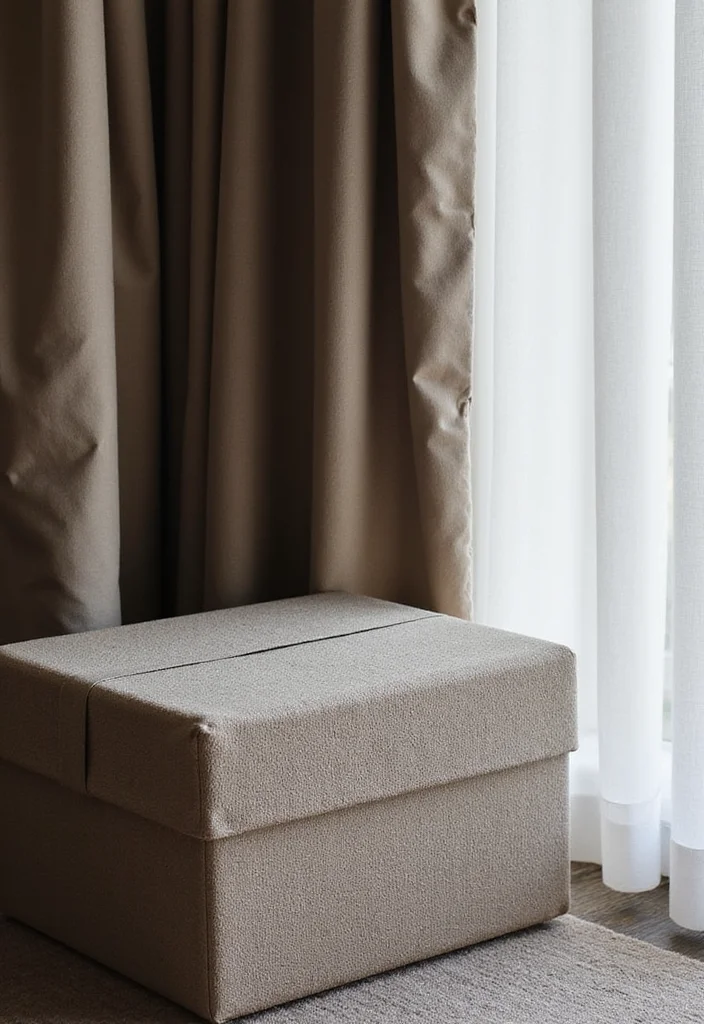 10 Curtain Box Ideas for Clean Architectural Finish - 9. Textured Curtain Boxes