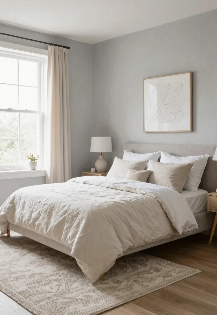 10 Dark Grey Bedroom Paint Colors for a Cozy Modern Look - 10. Pebble Grey 1