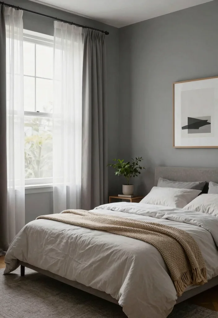 10 Dark Grey Bedroom Wall Paint Colors That Feel Modern 12 10 Dark Grey Bedroom Wall Paint Colors That Feel Modern - 2. Slate Serenity 1