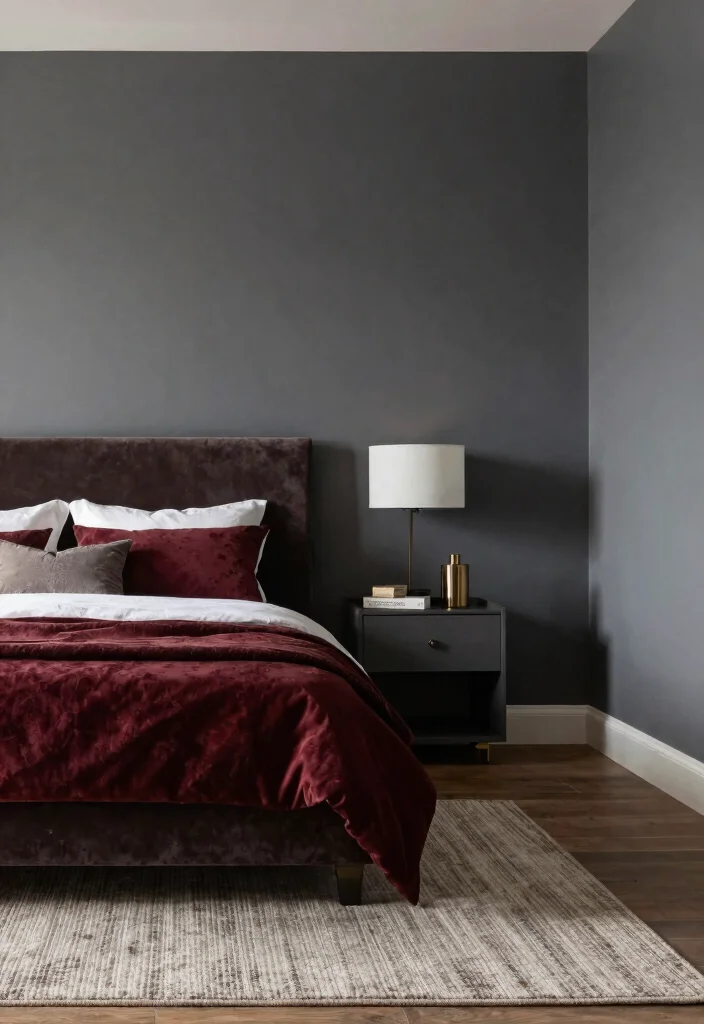 10 Dark Grey Bedroom Wall Paint Colors That Feel Modern 34 10 Dark Grey Bedroom Wall Paint Colors That Feel Modern - 4. Graphite Glam 1