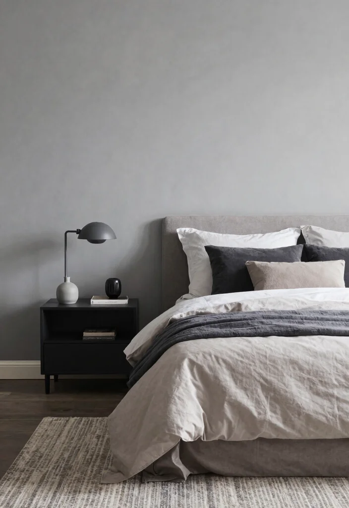 10 Dark Grey Bedroom Wall Paint Colors That Feel Modern 45 10 Dark Grey Bedroom Wall Paint Colors That Feel Modern - 5. Ashen Aura 1