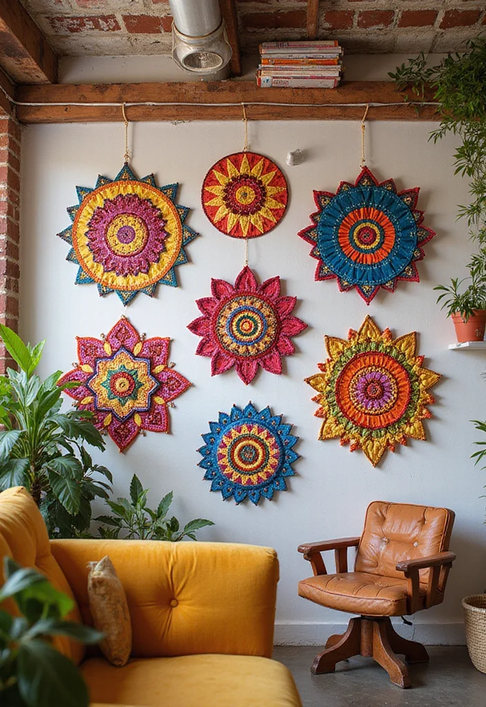 10 Diwali Office Decoration Ideas for Festive Warm Vibes - 3. Festive Wall Hangings