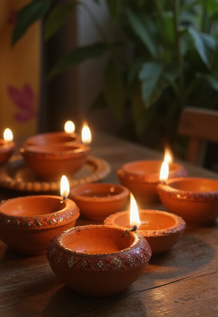 10 Diwali Office Decoration Ideas for Festive Warm Vibes - 6. Terracotta Diyas