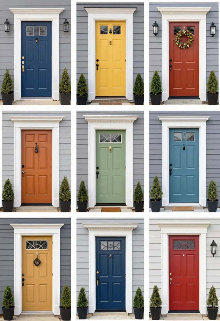 10 Front Door Paint Colors That Pair Perfectly with Gray Houses 11 10 Front Door Paint Colors That Pair Perfectly with Gray Houses - Conclusion 1