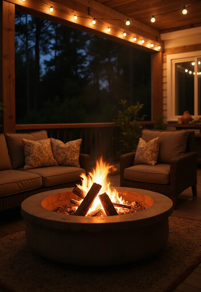 10 Front Porch Fire Pit Ideas for Warm Welcoming Nights - 10. Aromatic Firewood Selection