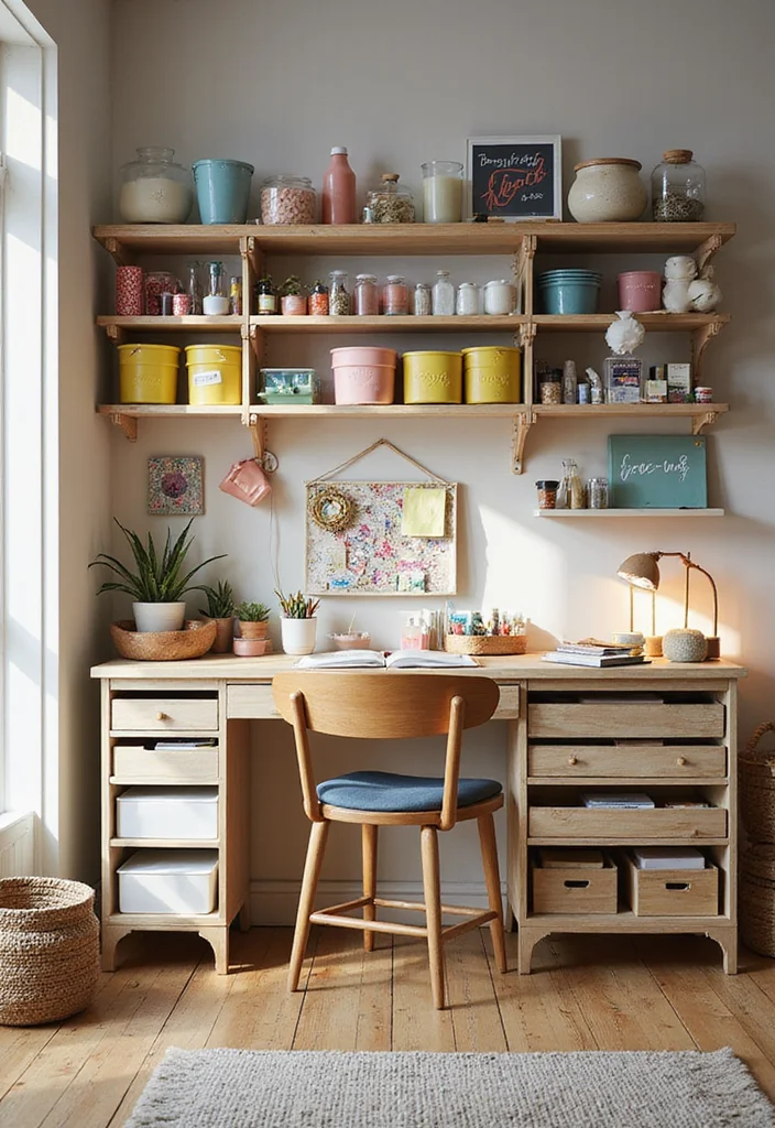 10 Kallax Office Ideas for Modular Practical Storage - 5. Kallax for Crafting and Hobbies