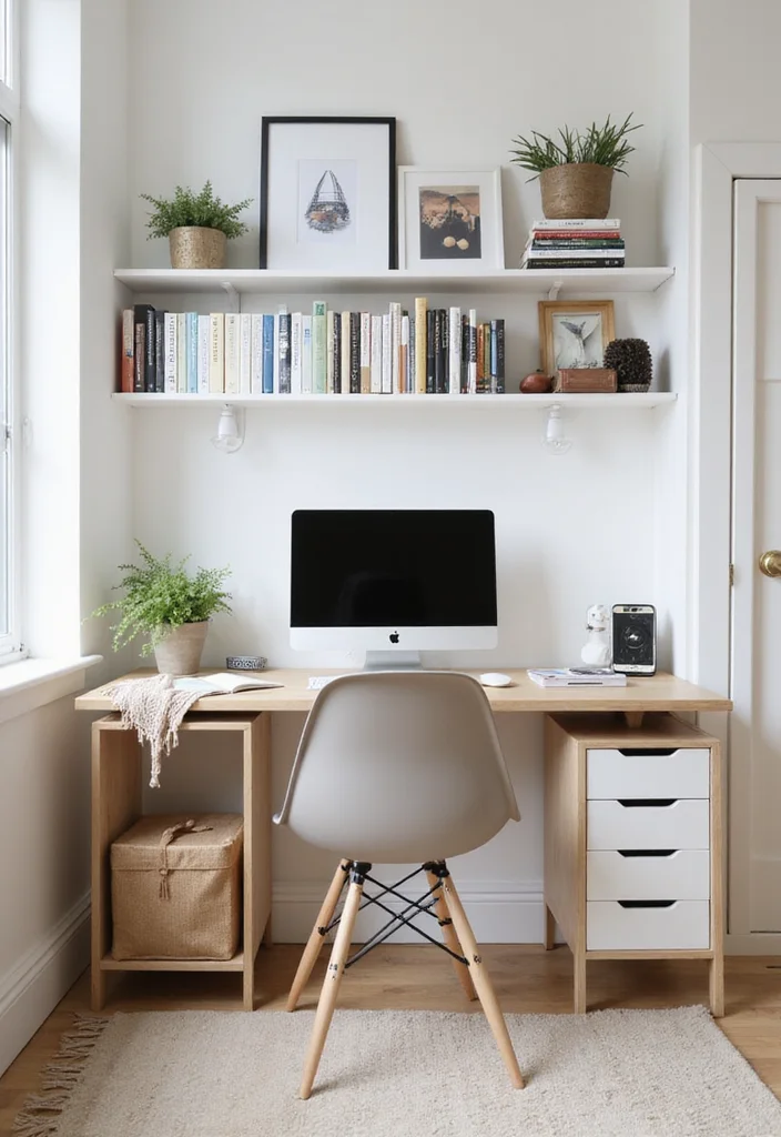 10 Kallax Office Ideas for Modular Practical Storage - 7. Combine with a Wall Unit