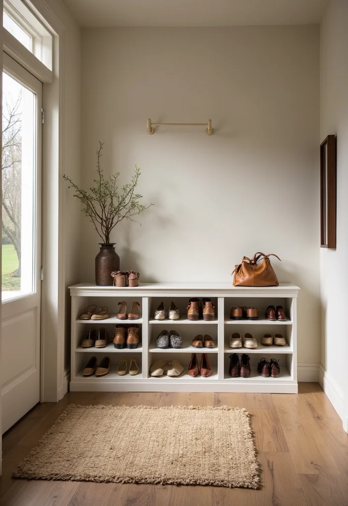 10 Kallax Office Ideas for Modular Practical Storage - 8. A Multi-Purpose Entryway Desk