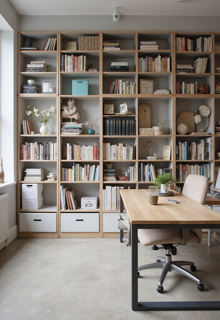 10 Kallax Office Ideas for Modular Practical Storage - 9. Modular Units for a Growing Workspace