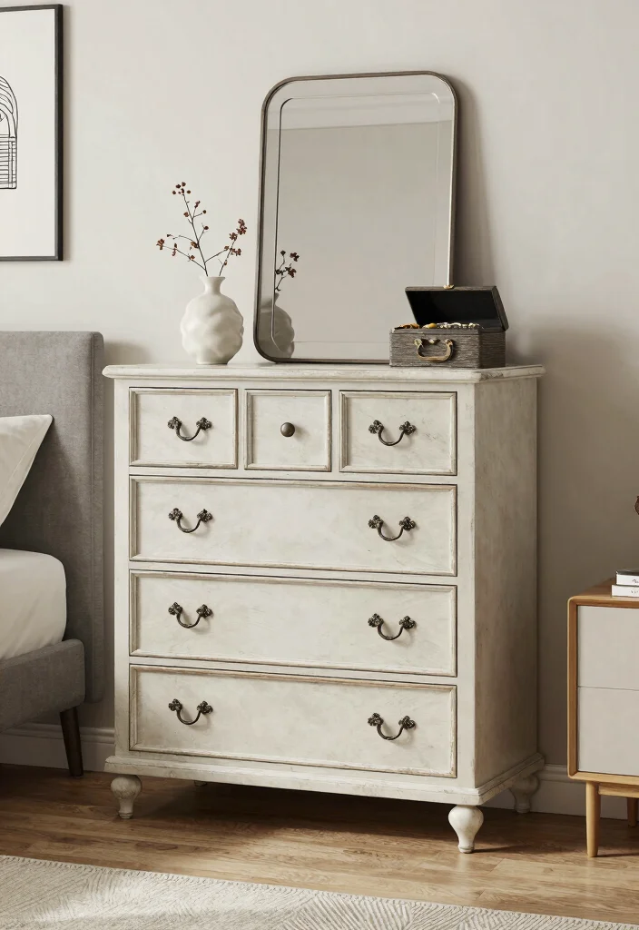 10 Modern Dressing Unit Design Ideas That Are Stylish and Practical 3 10 Modern Dressing Unit Design Ideas That Are Stylish and Practical - 3. Vintage-inspired Modern Dressing Units 1