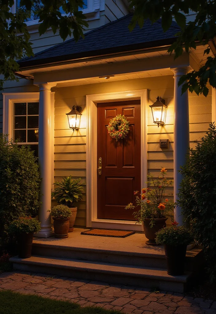 10 Modular Front Porch Ideas for Flexible Quick Installation - 8. Modular Lighting Solutions
