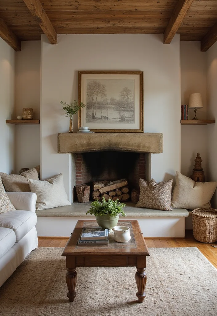 10 Open Fireplace Ideas for Traditional Inviting Warmth - 6. Open Hearth with Seating