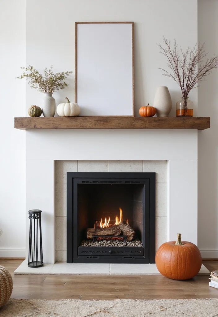 10 Open Fireplace Ideas for Traditional Inviting Warmth - 8. Floating Mantel Shelf
