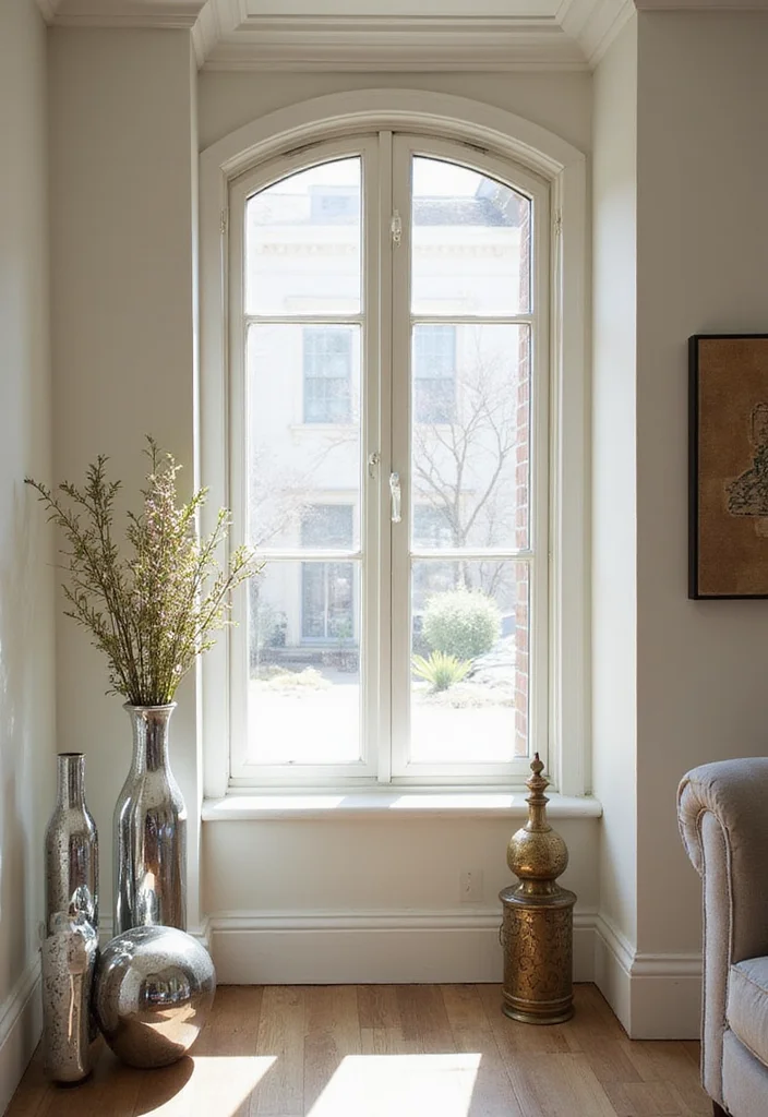 10 Small Basement Window Ideas for Maximized Light - 5. Reflective Surfaces