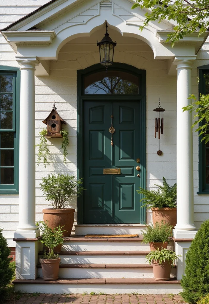 10 Tudor Front Porch Ideas for Classic Storybook Charm - 8. Whimsical Accents
