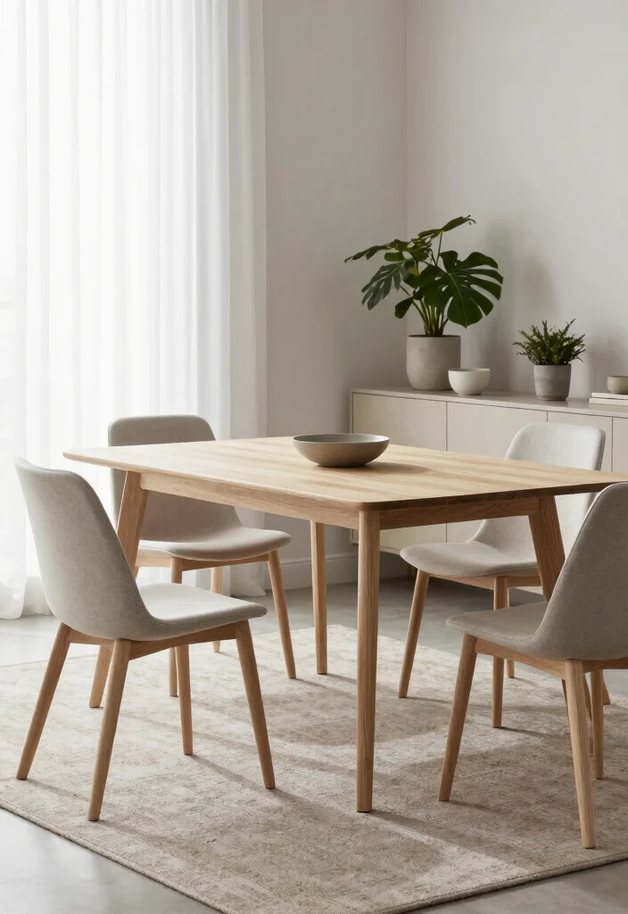 10 Vintage Dining Room Table Styles for Cozy and Classic Spaces - 7. Scandinavian Minimalism 1