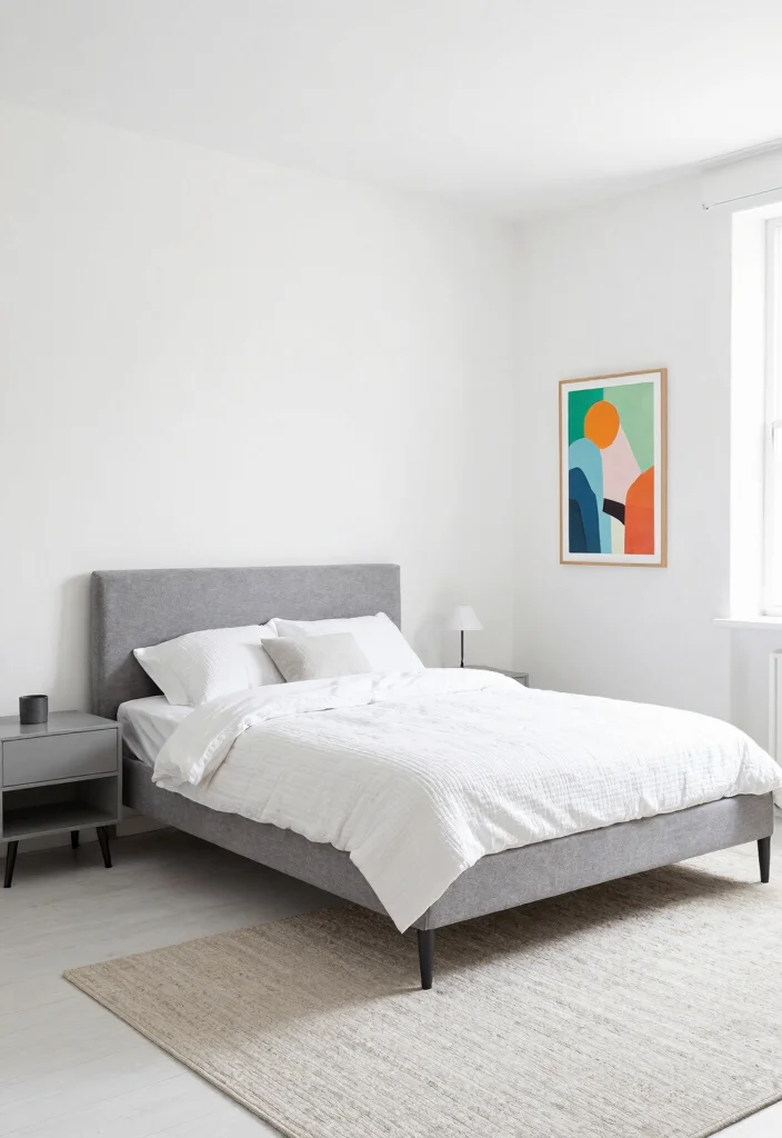 12 Bedroom Paint Colors That Work with Grey Furniture 8 12 Bedroom Paint Colors That Work with Grey Furniture - 8. Crisp White 1