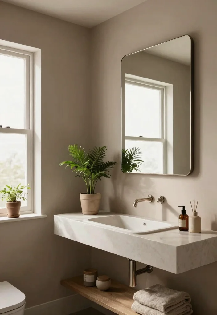 12 Best Neutral Bathroom Paint Colors for a Calm Spa Feel - 3. Soft Taupe 1