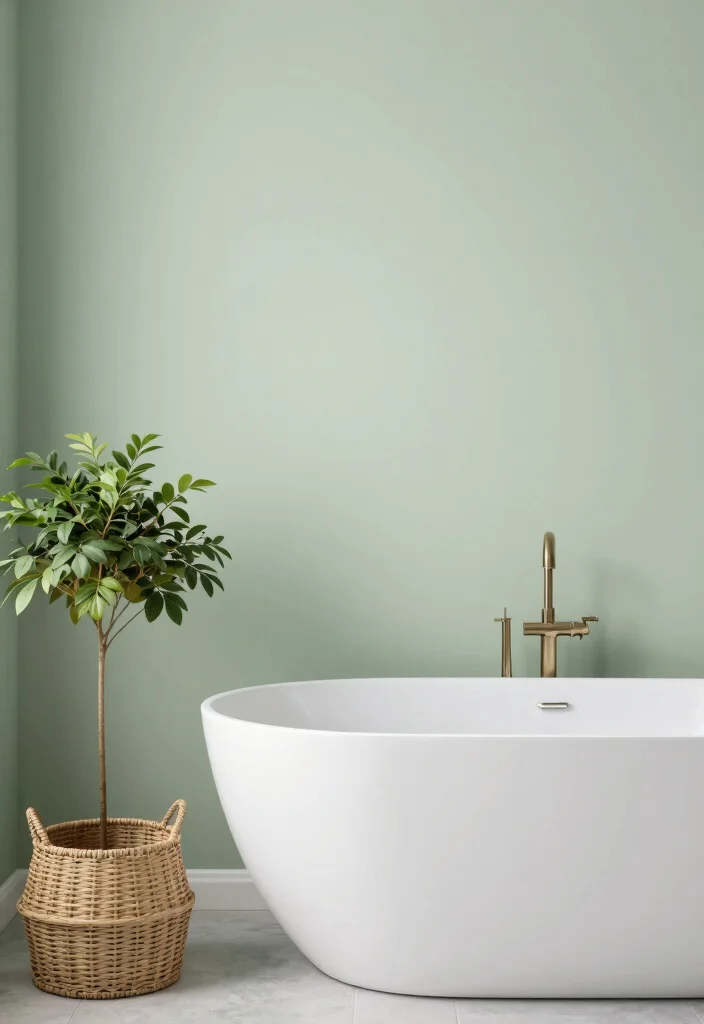 12 Best Neutral Bathroom Paint Colors for a Calm Spa Feel - 5. Pale Sage 1
