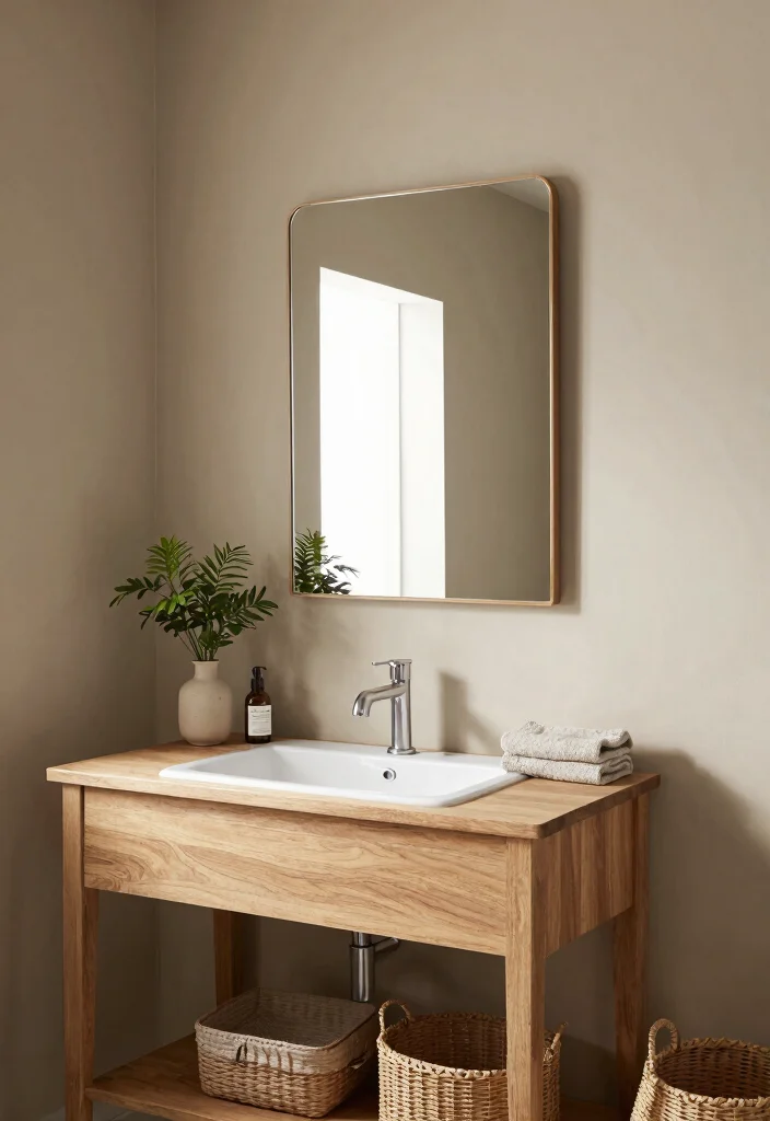 12 Best Neutral Bathroom Paint Colors for a Calm Spa Feel - 8. Sandy Taupe 1