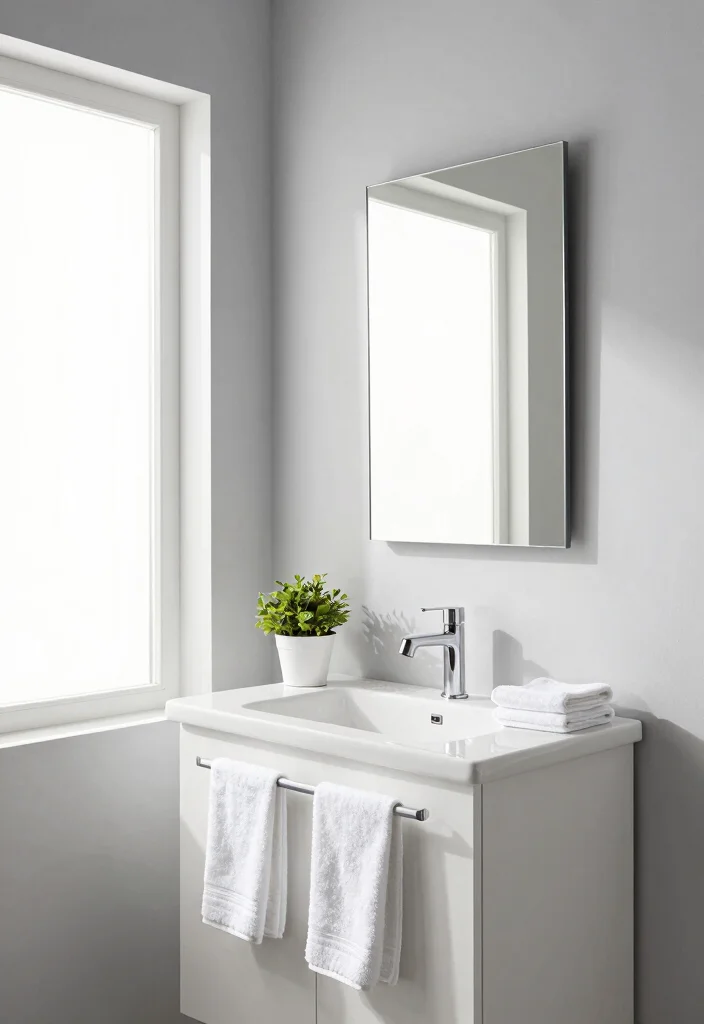 12 Best Paint Colors for Bathroom Walls That Feel Clean and Bright - 9. Light Gray 1