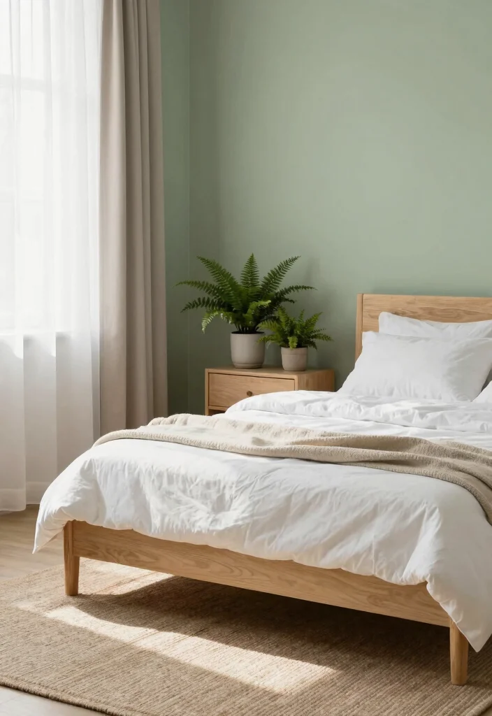 12 Calming Bedroom Paint Color Ideas for Better Rest - 1. Serene Sage 1
