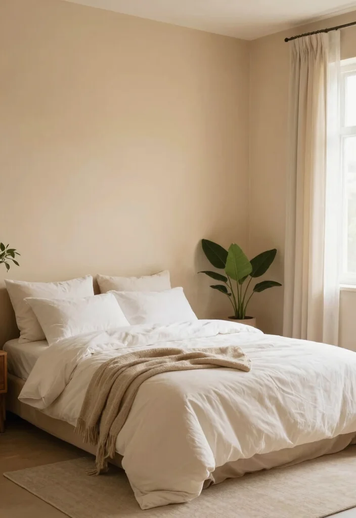12 Calming Bedroom Paint Color Ideas for Better Rest - 10. Warm Sand 1