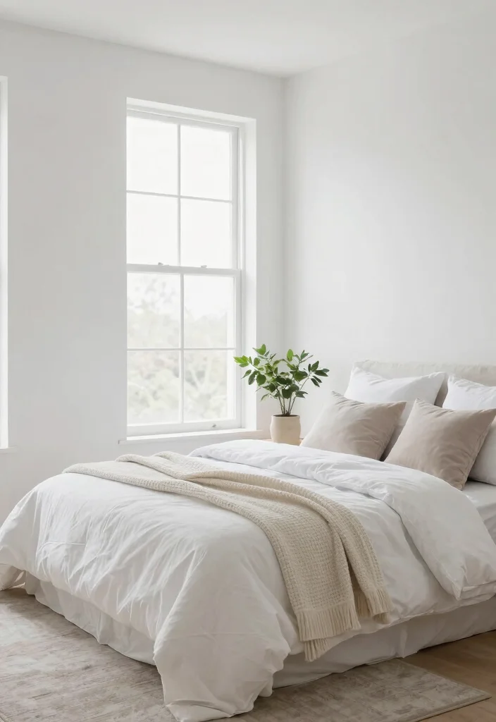 12 Calming Bedroom Paint Color Ideas for Better Rest - 6. Soft White 1