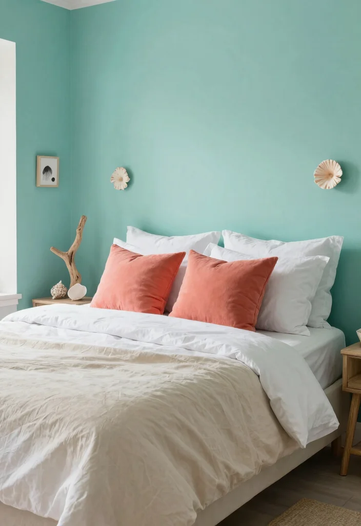 12 Calming Bedroom Paint Color Ideas for Better Rest - 7. Tranquil Teal 1