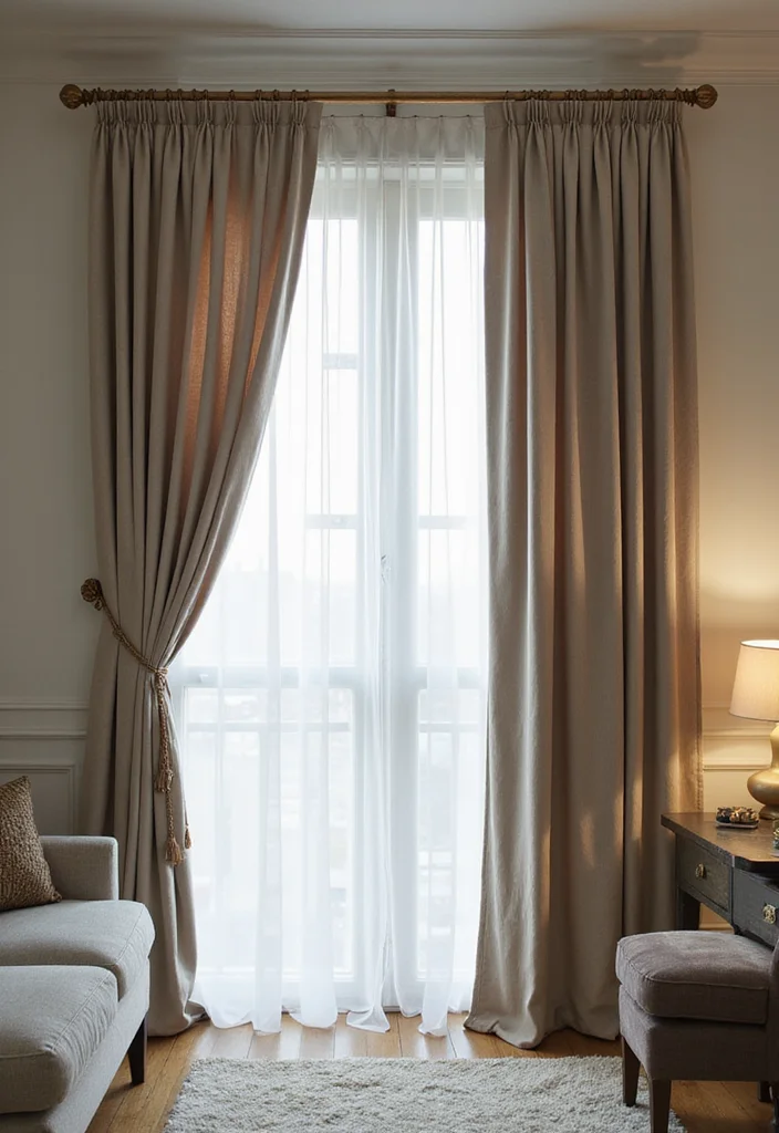 12 Curtain Rail Ideas for Smooth Modern Function - 7. Multi-Functional Curtain Systems