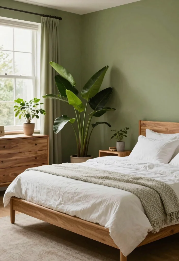 12 Earth Tone Bedroom Paint Colors for a Warm Natural Feel - 2. Olive Green 1