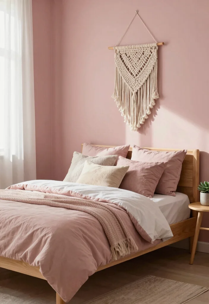 12 Earth Tone Bedroom Paint Colors for a Warm Natural Feel - 3. Dusty Rose 1