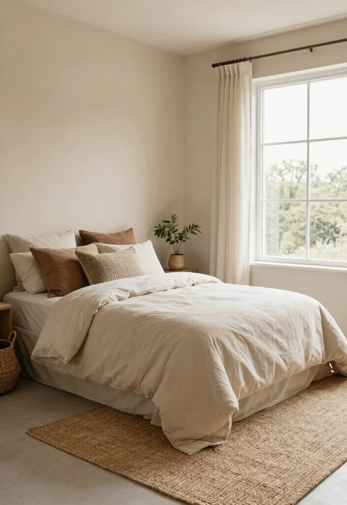 12 Earth Tone Bedroom Paint Colors for a Warm Natural Feel - 4. Sand Beige 1