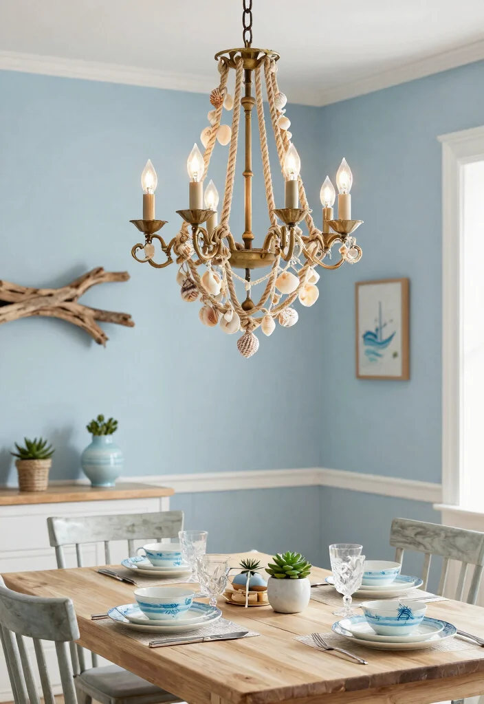 12 Elegant Vintage Chandelier Ideas to Elevate Your Dining Room - 9. Nautical Vintage 1