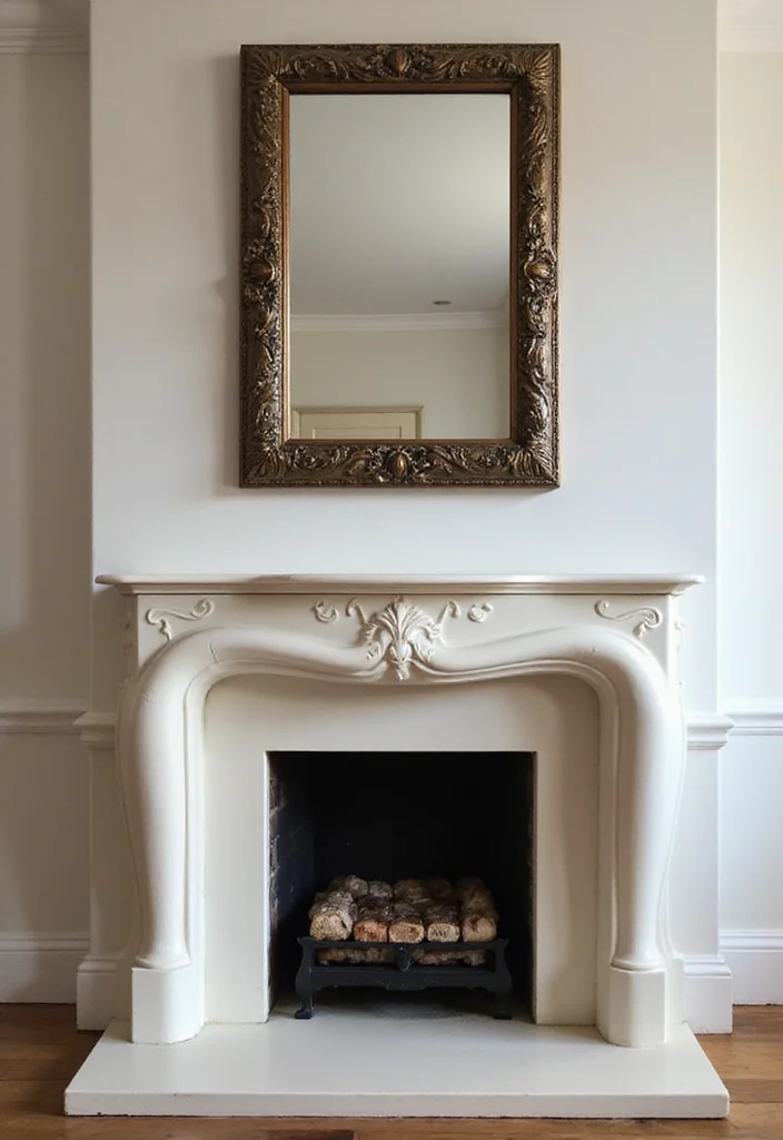 12 Fireplace Artwork Ideas for Strong Eye Level Style - 5. Decorative Mirrors