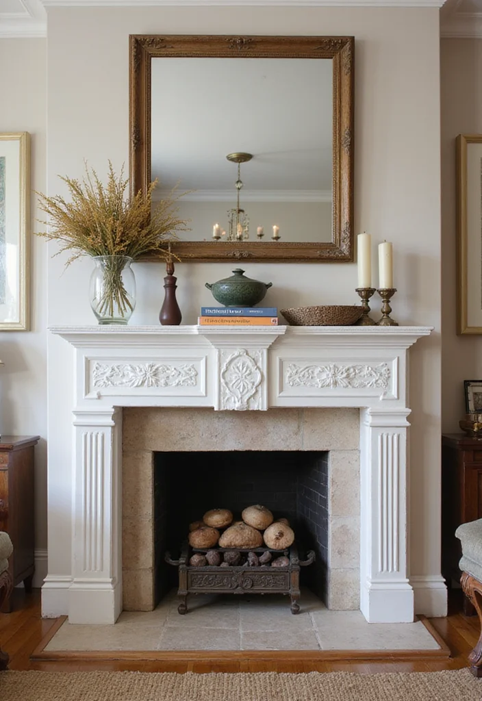 12 Fireplace Molding Ideas for Classic Architectural Detail - 3. Classic Dentil Molding