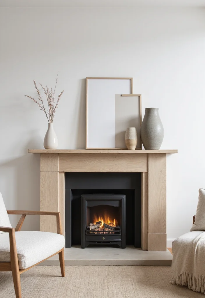 12 Fireplace Molding Ideas for Classic Architectural Detail - 6. Minimalist Mantel Designs