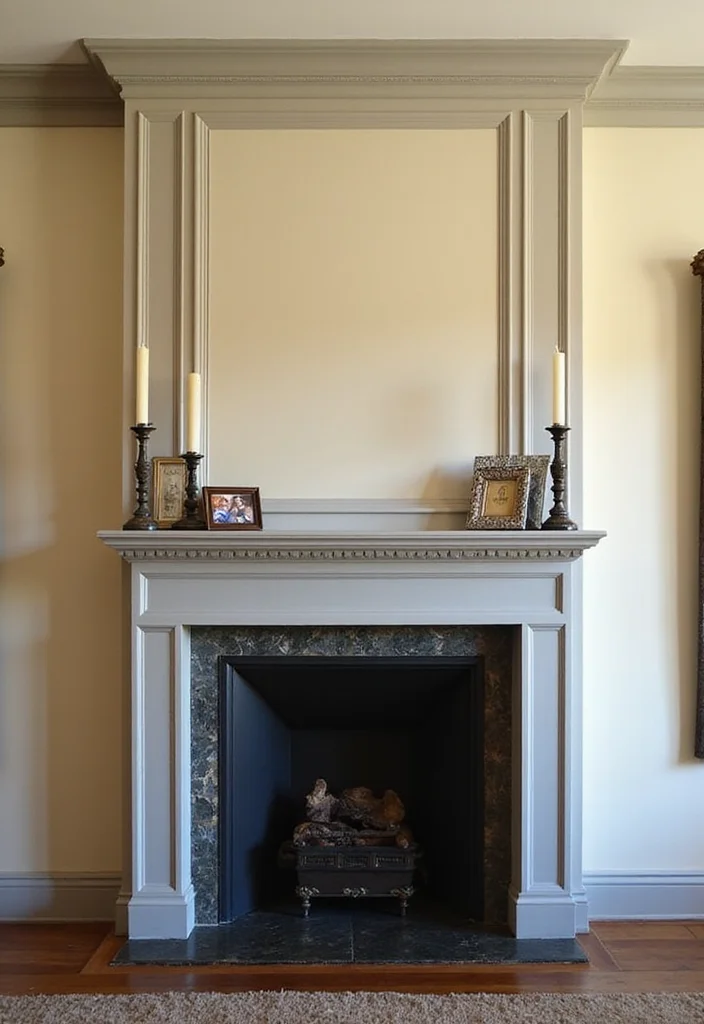 12 Fireplace Molding Ideas for Classic Architectural Detail - 7. Panel Molding Surrounds
