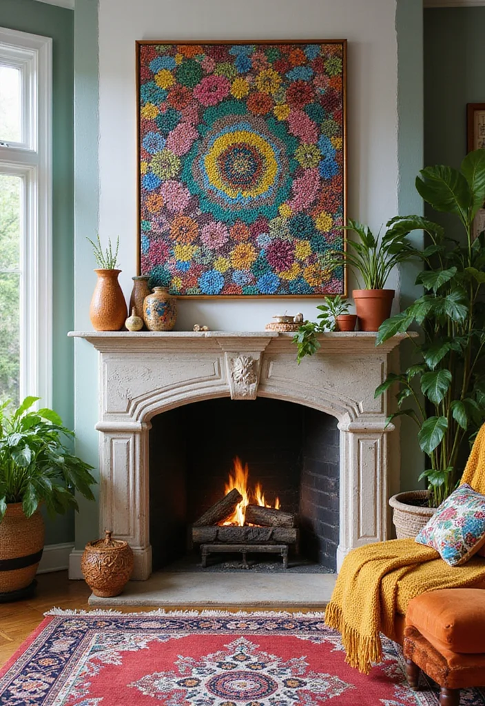 12 Fireplace Screen Ideas for Safe Stylish Protection - 4. Artistic Mosaic Screens