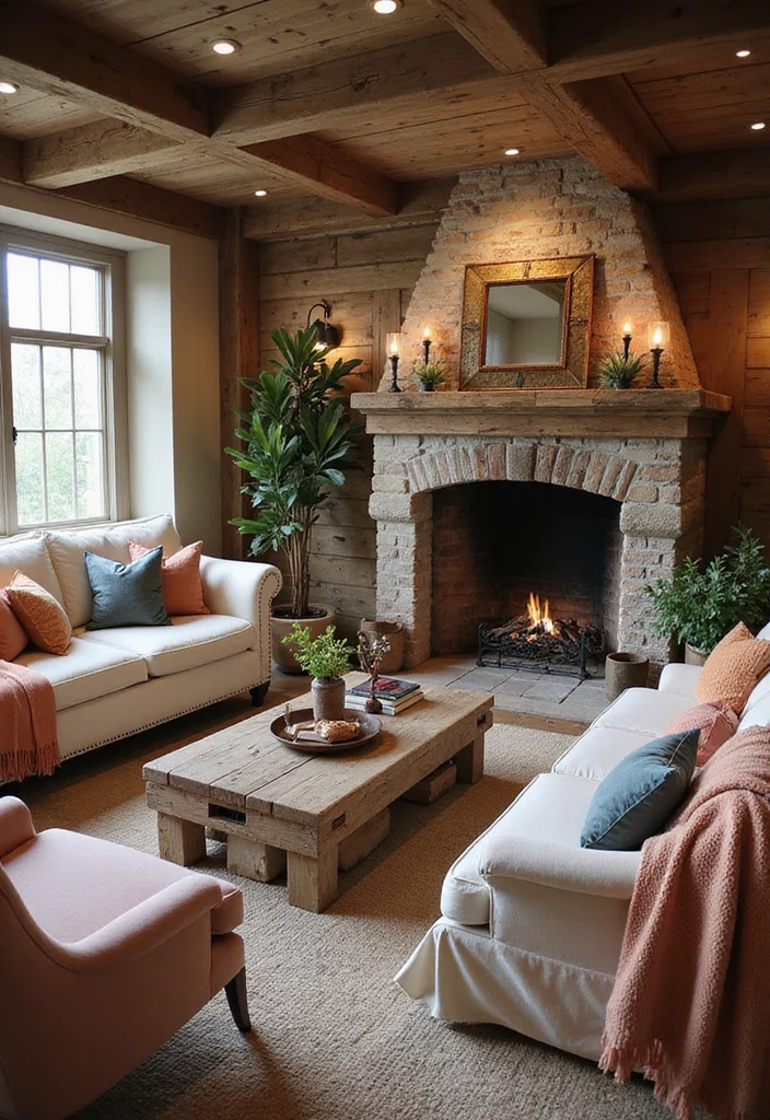 12 Fireplace Seating Ideas for Cozy Warm Gatherings - 3. Combination Sofa and Armchair