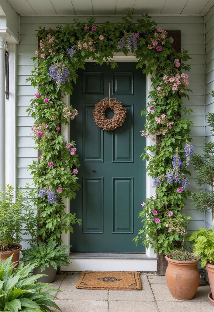 12 Front Porch Planter Ideas for Strong Curb Appeal - 10. Vertical Planter Frames