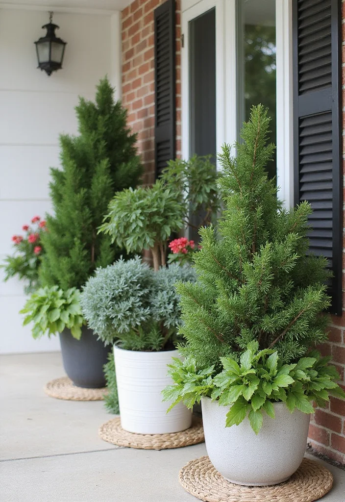 12 Front Porch Planter Ideas for Strong Curb Appeal - 9. Indoor-Outdoor Combo Planters