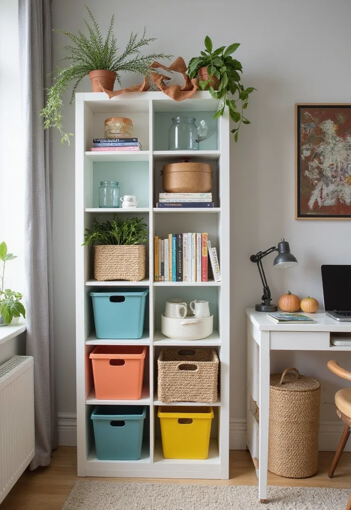 12 IKEA Office Storage Ideas for Budget Friendly Organization - 1. KALLAX Shelf Units for Versatile Storage