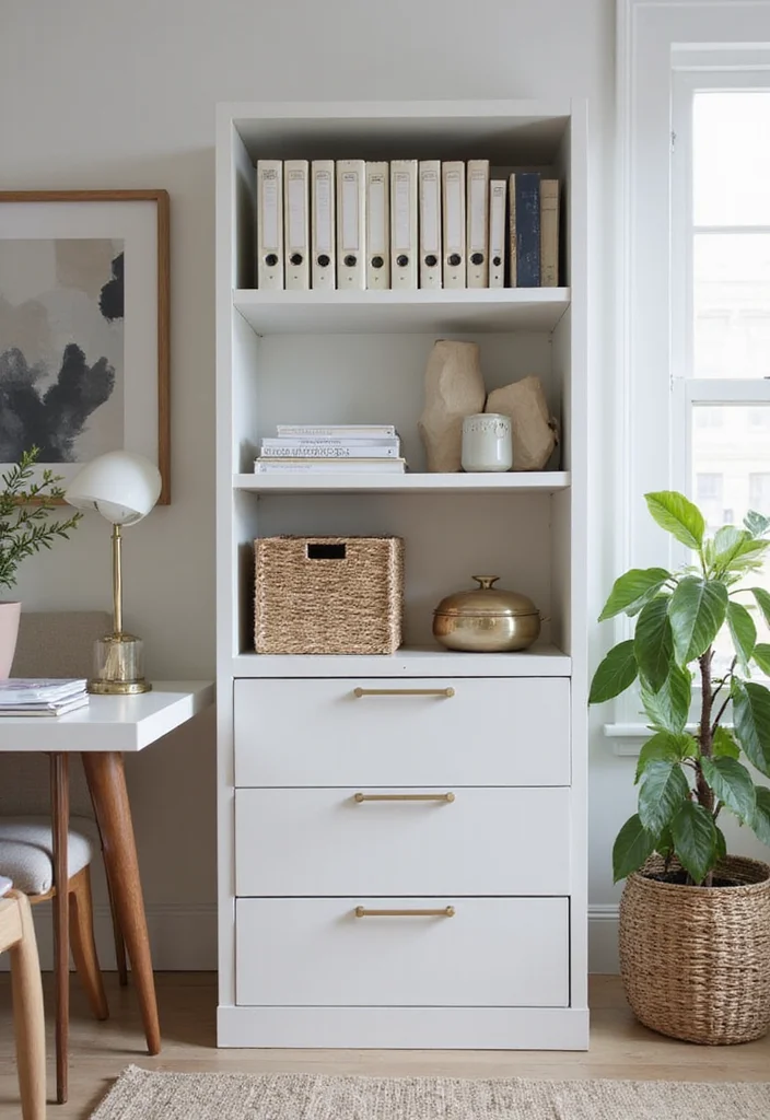 12 IKEA Office Storage Ideas for Budget Friendly Organization - 5. HEMNES File Cabinet for Sleek Organization