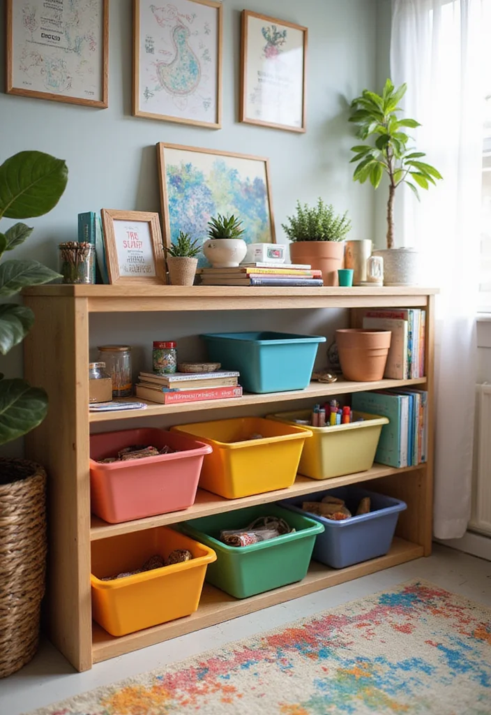 12 IKEA Office Storage Ideas for Budget Friendly Organization - 6. TROFAST Storage Combination for Kids’ Spaces