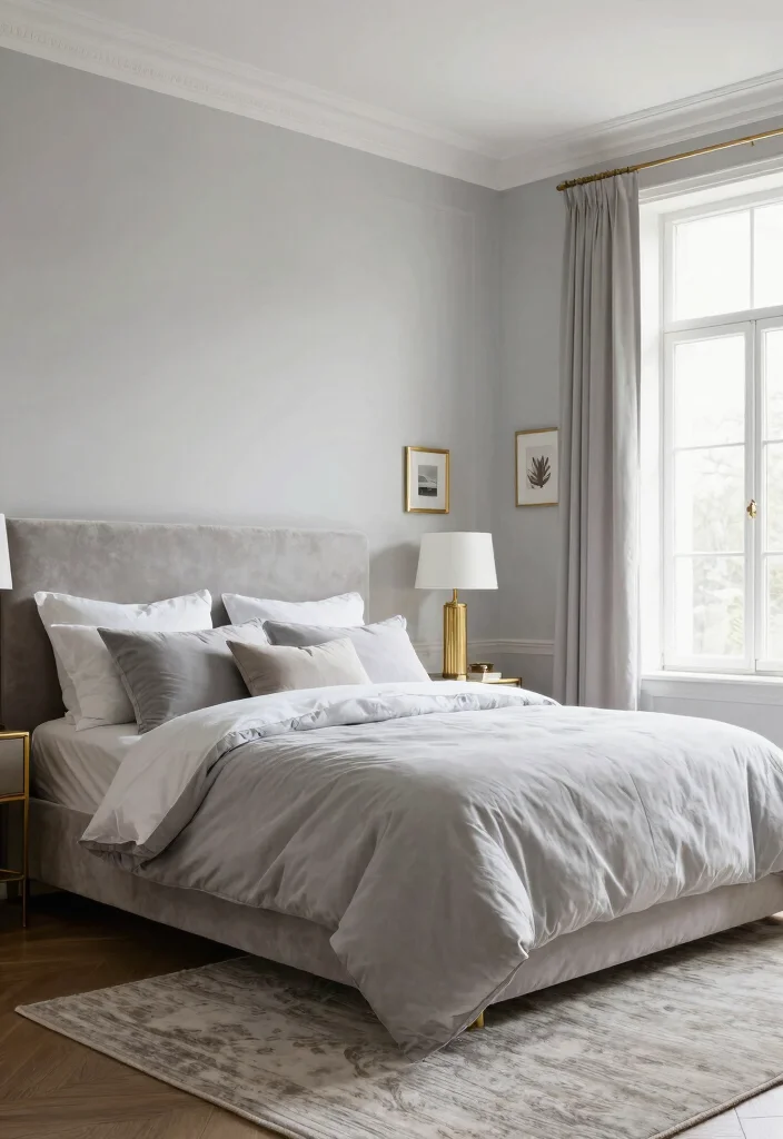 12 Light Grey Bedroom Paint Colors That Feel Bright and Airy - 5. Pearl Grey 1